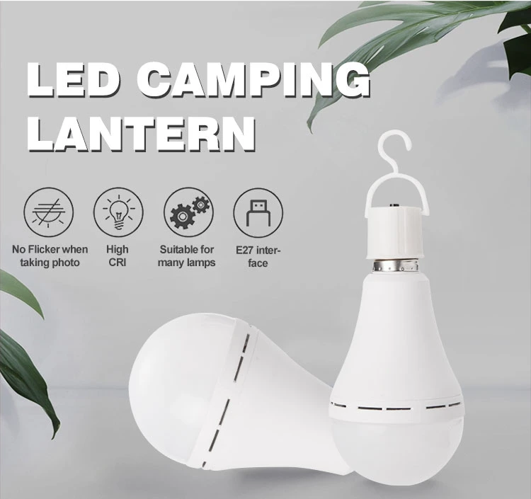 Wholesale Factory Outdoor Camping Home Lamp LED Charging Rechargeable LED Bulb Lights Emergency Bulb LED Emergency Lights