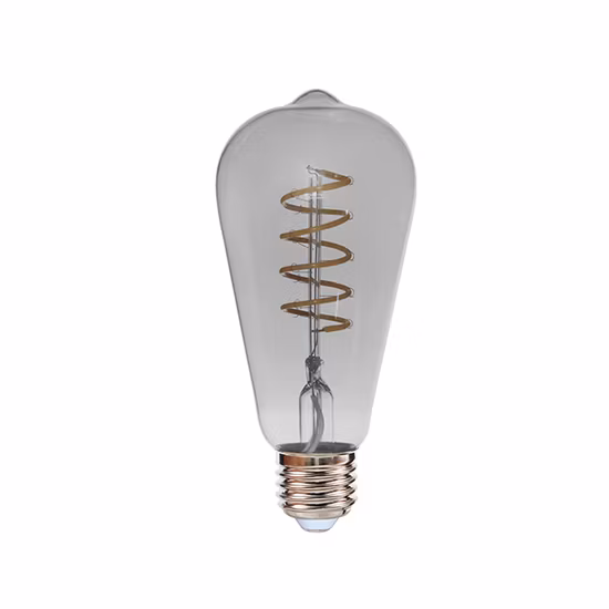 St64 Edison LED Filament Bulbs E27 Amber Glass 4W 2200K/2400K Vintage LED Bulb Light