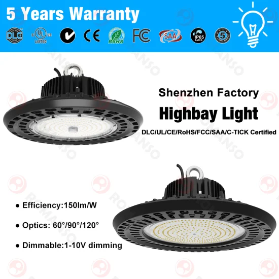 130lm/W LED UFO Highbay Licht für China Hersteller